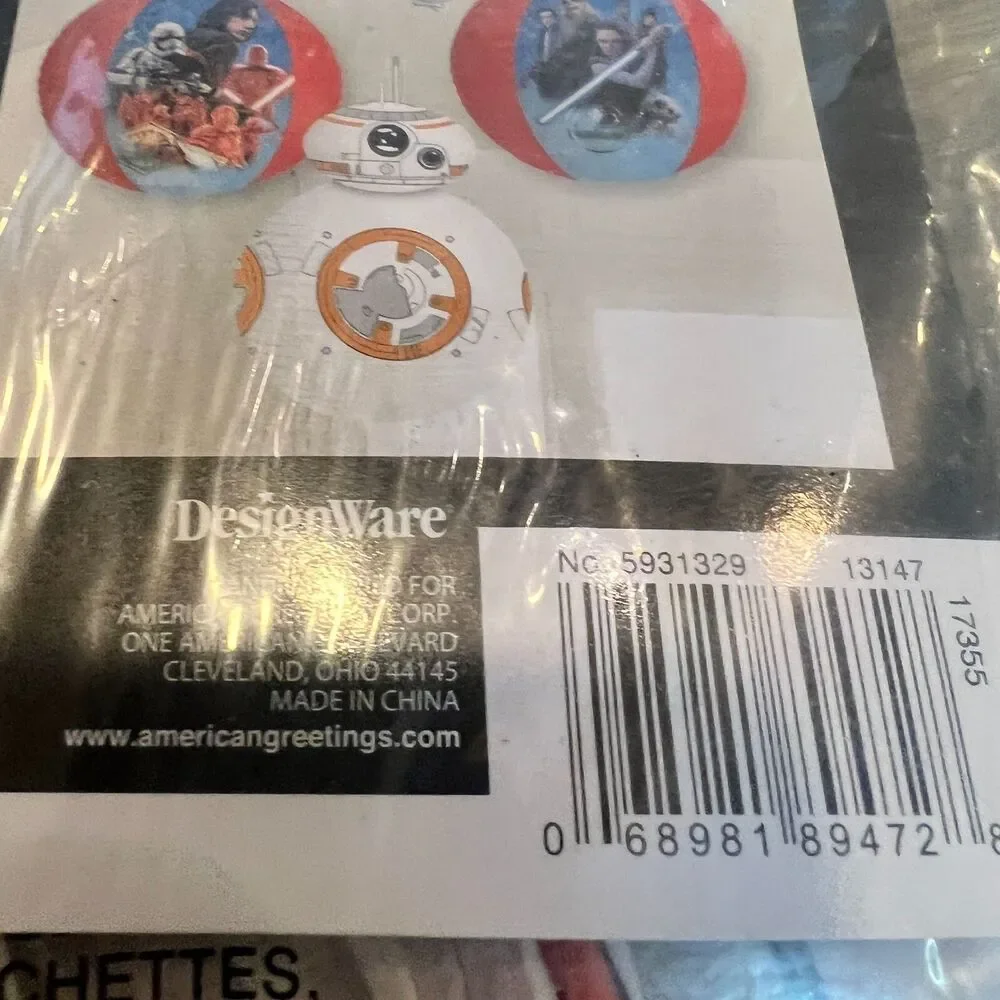 4 packs of 4 Star Wars Force Awakens Paper Lanterns Party Decorations Disney New